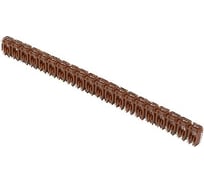 Маркер кабельный наборный ООО "ЭКСАВОЛЬТ" для кабеля - 0,5…1,5 кв. мм, Символ - «1», Количество - 6 000 шт, Цвет - коричневый. МК15-1-6000