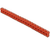 Маркер кабельный наборный ООО "ЭКСАВОЛЬТ" для кабеля - 0,5…1,5 кв. мм, Символ - «2», Количество - 200 шт, Цвет - красный. МК15-2-200