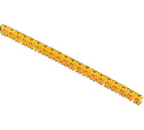 Маркер кабельный наборный ООО "ЭКСАВОЛЬТ" для кабеля - 0,5…1,5 кв. мм, Символ - «4», Количество - 6 000 шт, Цвет - желтый. МК15-4-6000