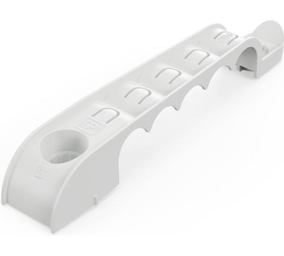 Держатель труб для прямого монтажа Промрукав односторонний на 5 мест серый d16 (30шт) PR13.03275 1