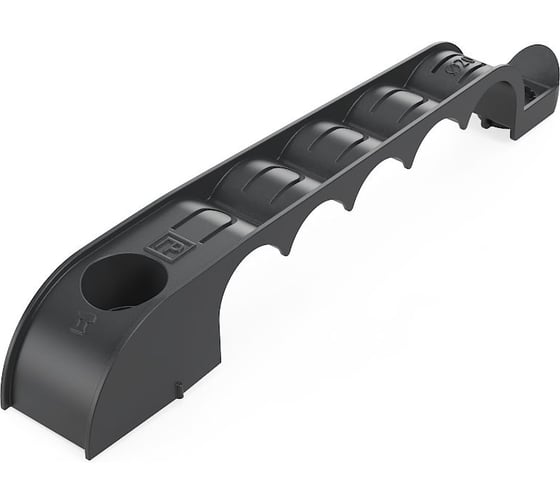 Держатель труб для прямого монтажа Промрукав односторонний на 5 мест черный d20 (20шт) PR13.03283 1