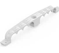 Держатель труб для прямого монтажа Промрукав двусторонний на 8 мест серый d20 (20шт) PR13.03293