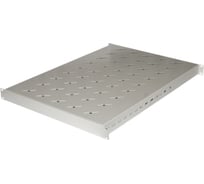 Полка Hyperline TSD3M-1U-650/1100-RAL7035 с 19'' креплением, раздвижная 449620
