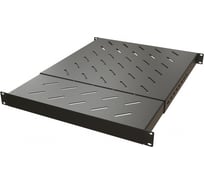 Полка Hyperline TSD3H-1U-405/700-RAL9005 с 19'' креплением, раздвижная, 1U 443448