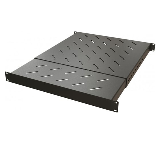 Полка Hyperline TSD3H-1U-405/700-RAL9005 с 19'' креплением, раздвижная, 1U 443448
