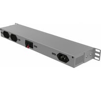 Микропроцессорная контрольная панель Hyperline TMPY2-230V-RAL7035 1U, для всех шкафов 19'' 451870