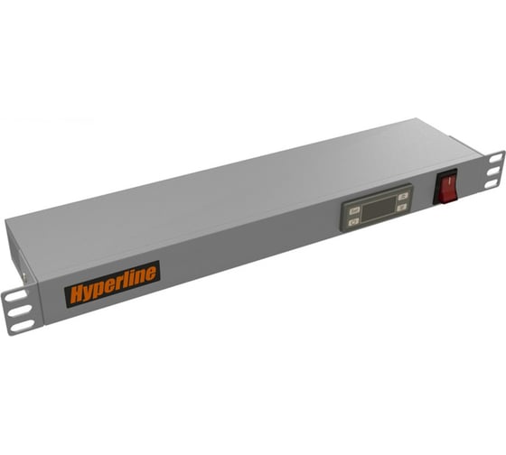 Микропроцессорная контрольная панель Hyperline TMPY2-230V-RAL7035 1U, для всех шкафов 19'' 451870