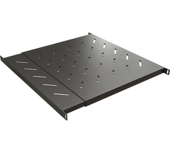 Полка Hyperline TSD3L-0.5U-405/700-RAL9005 с 19'' креплением, раздвижная, 0.5U 443446