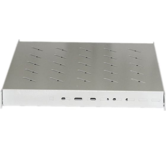 Полка Hyperline TSD3M-1U-405/700-RAL7035 с 19'' креплением, раздвижная, 1U 449619