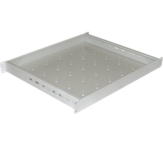 Полка Hyperline TSD3M-1U-405/700-RAL7035 с 19'' креплением, раздвижная, 1U 449619