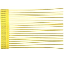 Пломба пластиковая номерная ТПК Технологии Контроля ЭКОтрэк 255 мм (Цвет: желтый) 100 шт 24339