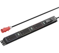 Панель распределения ONTEK PDU Managed вертикальная 32A/3ф, с мини-выключателем, выход - C13 x 36 шт. / C19 x 6 шт., кабель 3 м, IEC60309 5p OMPC5