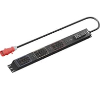 Панель распределения ONTEK PDU Managed вертикальная 32A/3ф, с мини-выключателем, выход - C13 x 21 шт. / C19 x 12 шт., кабель 3 м, IEC60309 5p OMPC4