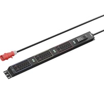 Панель распределения ONTEK PDU Metered Input ОМРВ5 вертикальная c функцией удаленного мониторинга, 32A/3ф, с мини-выключателем 16А 6шт, выход - C13 x OMPB5