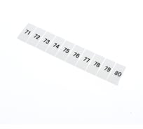 Маркировка для клемм WKDQ JUK (71-80), 100 шт 18928