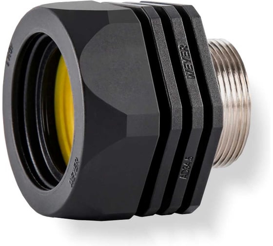 Муфта для гофрированных труб WEYER WQGDM-M16B/AD13.0 коннектор прямой, наружная M16х1.5 WE0902300 1