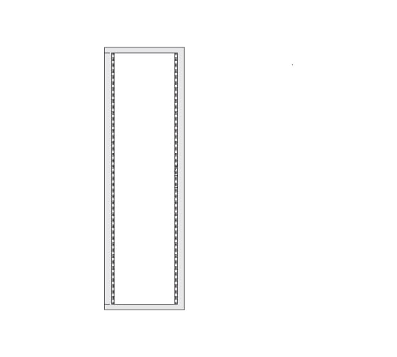 Задняя рама DKC 33U для 19 оборудования в шкафы CQE 1600x600мм 96984 R5CRK1660