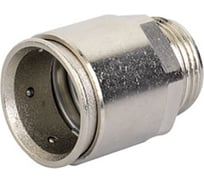 Муфта DKC труба-коробка, диаметр 16мм, IP66/IP67, М16х1,5, никелированная латунь 6111-A16N