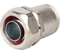 Муфта DKC металлорукав DN 20-жесткая труба, диаметр 25мм, IP66/IP67, никелированная латунь 6117-25N