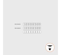 Набор маркировки KLRDO9.5/6.5 для клемм 9.5x6.5мм 2 шт. 20149565