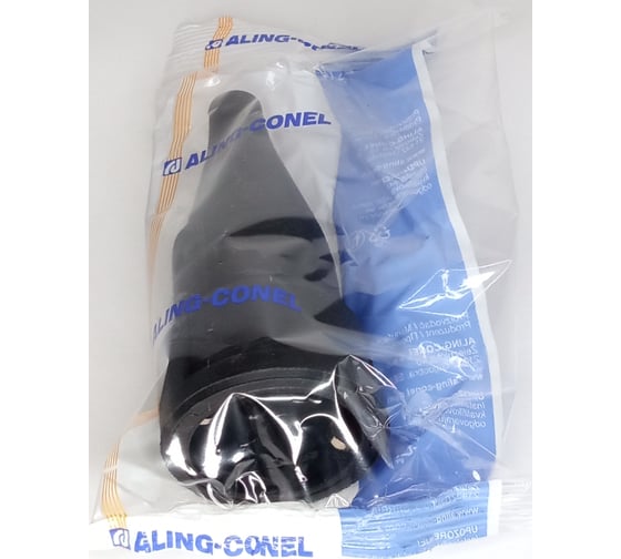 Переносная розетка Aling-conel 16A 250В, черная с резиновым покрытием 4006.13 139001