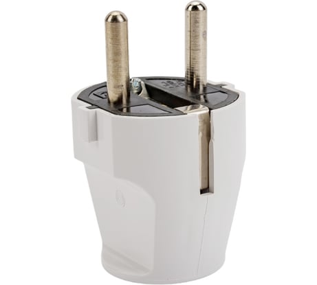 Вилка Aling-conel с заземляющим контактом 16А 250В, белый 301.0 137013