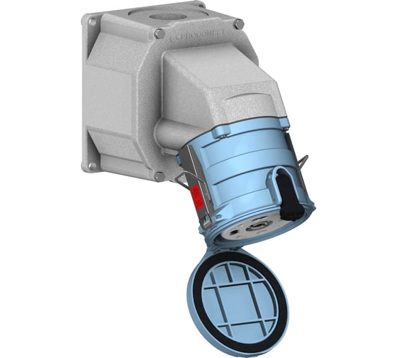 Розетка настенная накладная угловая Proconect 150A 3P+N+E 380V IP66/67 3PS9D3NE01+3PS9WA-S 1