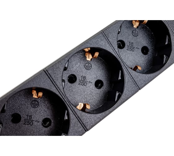 Блок розеток IEK ITK PDU 8 розеток нем. ст, с LED выкл,1U, шнур 2м вилка нем. ст PH12-8D1