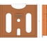 Пластиковый карман IECON для электрических шкафов, А4, оранжевый ACSX-SBPCKTX-OA4 4