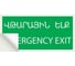 Знак "ЗАПАСНЫЙ ВЫХОД" TDM ELECTRIC 200х100мм (армянский язык), в упаковке 10 штук SQ0817-0075 4