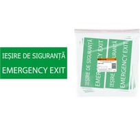 Знак "ЗАПАСНЫЙ ВЫХОД" TDM ELECTRIC 200х100мм (румынский язык), в упаковке 10 штук SQ0817-0076