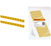 Наборный маркер TDM ELECTRIC символ L, желтый, 6 мм2, 100 штук SQ0534-0057