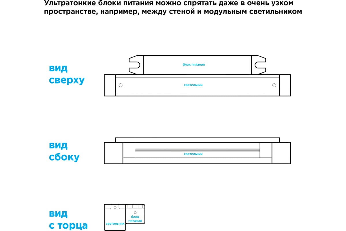 Блок питания Apeyron 24В, 36Вт, IP20, 170-264В, 1,5А, алюминий ...