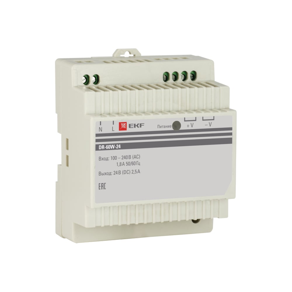 Блок питания EKF 24В PROxima dr-60w-24 - выгодная цена, отзывы ...