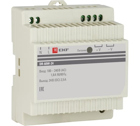 Блок питания EKF 24В PROxima dr-60w-24