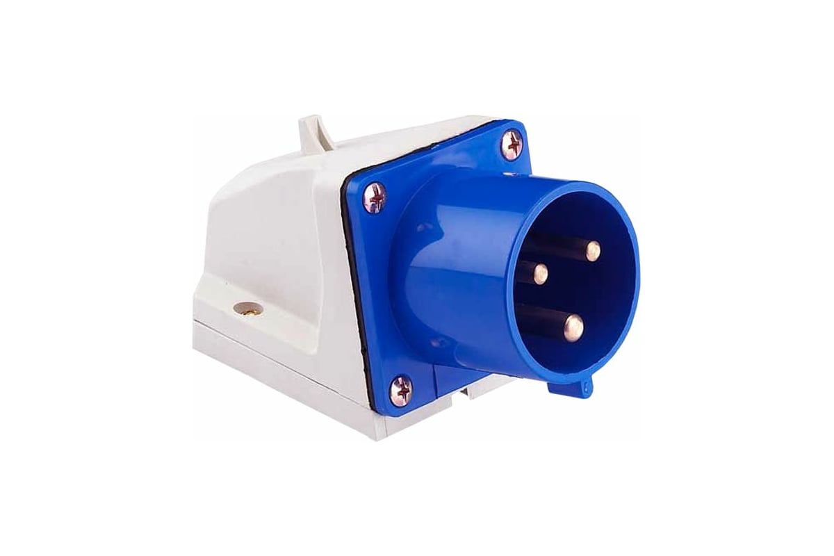 Вилка EKF, стационарная, 523, 2Р+РЕ, 32А, 220В, IP44, PROxima, SQ ps ...