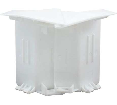 Угол внутренний изменяемый для плинтусного кабельного канала SPL белый 080003S