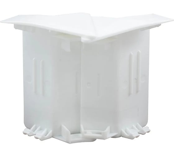 Угол внутренний изменяемый для плинтусного кабельного канала SPL белый 080003S 1