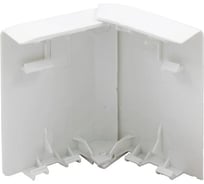 Угол наружный изменяемый для плинтусного кабельного канала SPL белый 080004S