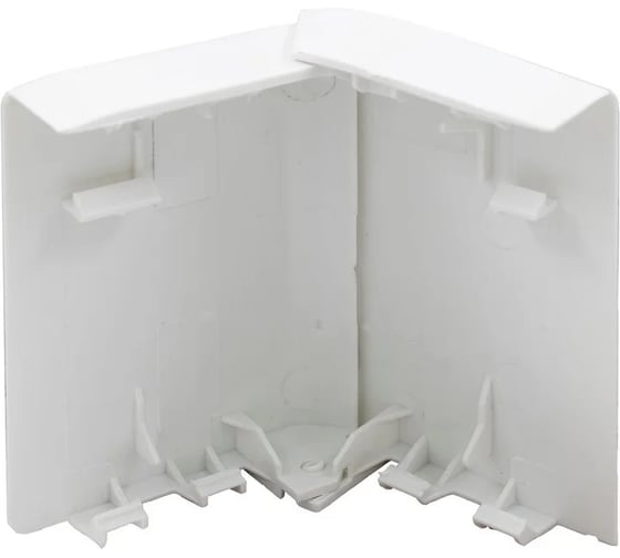 Угол наружный изменяемый для плинтусного кабельного канала SPL белый 080004S 1