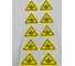 Знак Формат СТ Заземление, треугольник, 25мм, полиэстер, самоклеящийся, желтый, 250 штук/упаковка ST-3418-25-Z-min 2
