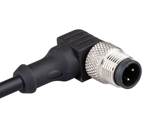 Соединительный кабель Emas 2м, со штепселем M12_3, 90 градусов, ПВХ, IP68 SKM12F3DXV2 1