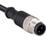 Соединительный кабель Emas 2м, со штепселем M12_3, ПУ, IP68 SKM12F3YXP2 1