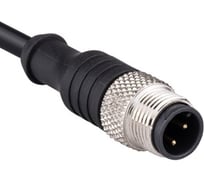 Соединительный кабель Emas 5м, со штепселем M12_3, ПУ, IP68 SKM12F3YXP5