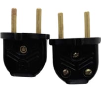 Электровилка Ливны-Электро В6-001 разборная плоская л/ш, черная, 300 штук В 6142л.1