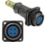 Разъём быстроразъемный RUICHI FQ18-4pin ZPK-8 106958 1