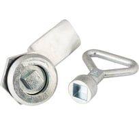 Замок под четырехгранный ключ ТРИЗАМ цинк, грань 8 мм с ригелем и ключом ЗЧ.М.2.48.1061.КМ TRZ0039