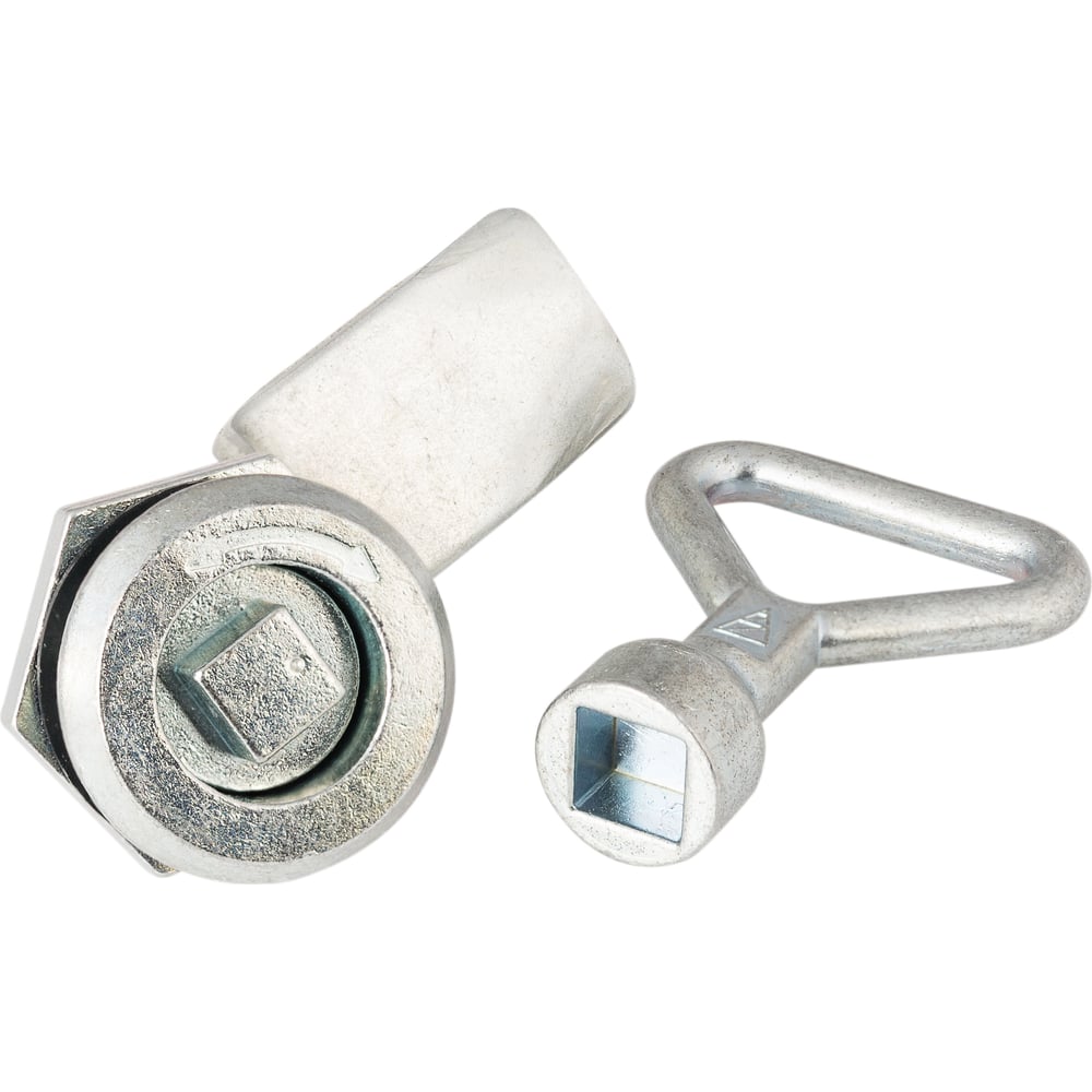 Замок под четырехгранный ключ ТРИЗАМ цинк, грань 8 мм, с ригелем и ...