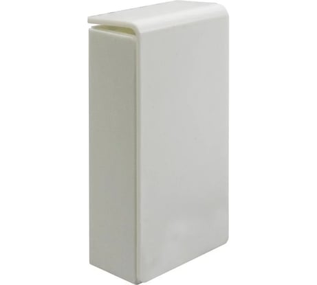 Заглушка торцевая для плинтусного кабельного канала SPL белый 080002S