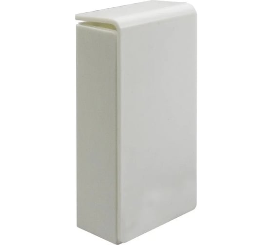 Заглушка торцевая для плинтусного кабельного канала SPL белый 080002S 1